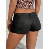 imageSOLY HUX Womens PU Leather Shorts Retro Straight Leg Party Music Festival Mini ShortsSolid Black