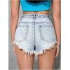 imageSOLY HUX Womens Ripped Jean Shorts Raw Hem Distressed Denim Shorts StreetwearSolid Light Blue