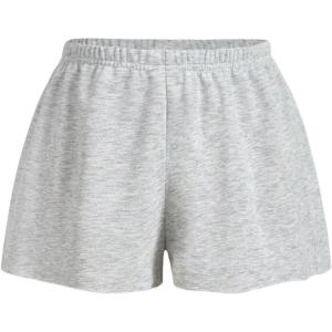 imageSOLY HUX Womens Sweat Shorts Summer Casual High Waisted Wide Leg Workout Lounge ShortsLight Grey
