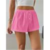 imageSOLY HUX Womens Drawstring Waist Wide Leg Lounge Shorts Casual Summer Fashion ApparelPure Pink