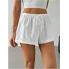 imageSOLY HUX Womens Drawstring Waist Wide Leg Lounge Shorts Casual Summer Fashion ApparelPure White