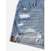 imageSOLY HUX Womens High Waist Ripped Raw Trim Denim Shorts Casual Summer Short Jeans with PocketsPlain Medium Wash