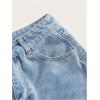 imageSOLY HUX Womens Summer Denim Shorts High Waisted Button Casual Straight Leg Jeans ShortsLight Blue
