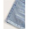imageSOLY HUX Womens Summer Denim Shorts High Waisted Button Casual Straight Leg Jeans ShortsLight Wash