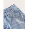 imageSOLY HUX Womens Summer Denim Shorts High Waisted Button Casual Straight Leg Jeans ShortsLight Wash
