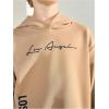 imageSOLY HUX Boys Hoodies Letter Graphic Sweatshirt Drop Shoulder Long Sleeve Casual Pullover TopsKhaki Letter