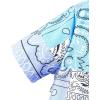 imageSOLY HUX Boys Summer 2 Piece Outfits Boho Paisley Print Short Sleeve Button Down Shirt and Shorts SetBlue and White Paisley