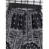 imageSOLY HUX Boys Summer Boho Paisley Print Drawstring High Waisted ShortsBlack Paisley Print
