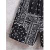 imageSOLY HUX Boys Summer Boho Paisley Print Drawstring High Waisted ShortsBlack Paisley Print