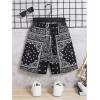 imageSOLY HUX Boys Summer Boho Paisley Print Drawstring High Waisted ShortsBlack Paisley Print