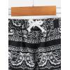 imageSOLY HUX Boys Summer Boho Paisley Print Drawstring High Waisted ShortsBlack and White