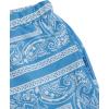 imageSOLY HUX Boys Summer Boho Paisley Print Drawstring High Waisted ShortsBlue and White Printed