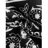 imageSOLY HUX Boys Summer Boho Paisley Print Drawstring High Waisted ShortsPaisley Black and White