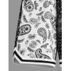 imageSOLY HUX Boys Summer Boho Paisley Print Drawstring High Waisted ShortsPaisley Print Black and White