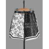 imageSOLY HUX Boys Summer Boho Paisley Print Drawstring High Waisted ShortsPaisley Print Black and White