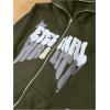 imageSOLY HUX Boys Zip Up Hoodies Sweatshirt Y2k Letter Graphic Long Sleeve Streetwear JacketArmy Green Letter