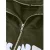 imageSOLY HUX Boys Zip Up Hoodies Sweatshirt Y2k Letter Graphic Long Sleeve Streetwear JacketArmy Green Letter