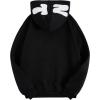 imageSOLY HUX Boys Zip Up Hoodies Sweatshirt Y2k Letter Graphic Long Sleeve Streetwear JacketBlack Letter