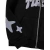imageSOLY HUX Boys Zip Up Hoodies Sweatshirt Y2k Letter Graphic Long Sleeve Streetwear JacketBlack Letter