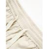 imageSOLY HUX Mens 2 Piece Corduroy Pants Drawstring Elastic Waist Straight Leg Baggy Pants with PocketsBeige and Grey