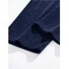 imageSOLY HUX Mens 2 Piece Corduroy Pants Drawstring Elastic Waist Straight Leg Baggy Pants with PocketsBlack and Dark Blue