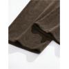 imageSOLY HUX Mens 2 Piece Corduroy Pants Drawstring Elastic Waist Straight Leg Baggy Pants with PocketsBrown and Beige