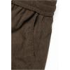 imageSOLY HUX Mens 2 Piece Corduroy Pants Drawstring Elastic Waist Straight Leg Baggy Pants with PocketsBrown and Dark Grey