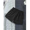 imageSOLY HUX Mens Cartoon Print Drawstring High Waisted Sweat Shorts Casual Summer Track Shorts with PocketBlack
