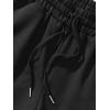 imageSOLY HUX Mens Cartoon Print Drawstring High Waisted Sweat Shorts Casual Summer Track Shorts with PocketBlack