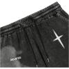 imageSOLY HUX Mens Denim Shorts Summer Graphic Straight Leg Baggy Jeans Shorts StreetwearBlack Graphic