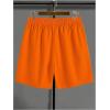 imageSOLY HUX Mens Graphic Shorts High Waist Elastic Casual Workout Athletic Gym Summer y2k ShortsOrange Black Letter