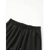 imageSOLY HUX Mens Graphic Sweat Shorts Floral Letter Print Drawstring Waist Track Shorts with PocketBlack Graphic