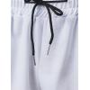 imageSOLY HUX Mens Graphic Sweat Shorts Floral Letter Print Drawstring Waist Track Shorts with PocketWhite Graphic