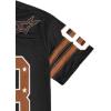 imageSOLY HUX Mens Jersey Y2k Baggy Shirts Graphic Tees Oversized V Neck Tshirts Summer TopsBlack Brown