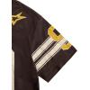 imageSOLY HUX Mens Jersey Y2k Baggy Shirts Graphic Tees Oversized V Neck Tshirts Summer TopsBrown Printed