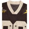 imageSOLY HUX Mens Jersey Y2k Baggy Shirts Graphic Tees Oversized V Neck Tshirts Summer TopsBrown Printed