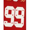 imageSOLY HUX Mens Jersey Y2k Baggy Shirts Graphic Tees Oversized V Neck Tshirts Summer TopsRed Beige
