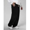 imageSOLY HUX Mens Sweatpants with Pockets Joggers Casual Straight Leg Sweat Pants Drawstring Waist Trousers StreetwearSolid Black