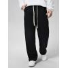 imageSOLY HUX Mens Sweatpants with Pockets Joggers Casual Straight Leg Sweat Pants Drawstring Waist Trousers StreetwearSolid Black