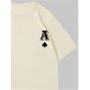 imageSOLY HUX Mens T Shirts Letter Graphic Tees Crew Neck Short Sleeve Summer TopsBeige Letter
