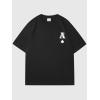 imageSOLY HUX Mens T Shirts Letter Graphic Tees Crew Neck Short Sleeve Summer TopsBlack Letter
