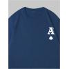 imageSOLY HUX Mens T Shirts Letter Graphic Tees Crew Neck Short Sleeve Summer TopsDark Blue Letter Print