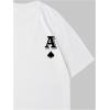 imageSOLY HUX Mens T Shirts Letter Graphic Tees Crew Neck Short Sleeve Summer TopsWhite Letter Print