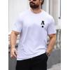 imageSOLY HUX Mens T Shirts Letter Graphic Tees Crew Neck Short Sleeve Summer TopsWhite Letter Print