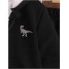 imageSOLY HUX Toddler Boys 2 Piece Outfits Fall Winter Sweatsuit Long Sleeve Hoodie Jacket and Sweatpants SetBlack Graphic