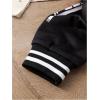 imageSOLY HUX Toddler Boys Varsity Jacket Letter Graphic Color Block Long Sleeve Motorcycle Jacket OuterwearBlack Letter