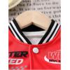 imageSOLY HUX Toddler Boys Varsity Jacket Letter Graphic Color Block Long Sleeve Motorcycle Jacket OuterwearBlack Letter