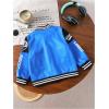 imageSOLY HUX Toddler Boys Varsity Jacket Letter Graphic Color Block Long Sleeve Motorcycle Jacket OuterwearBlue Letter