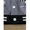 imageSOLY HUX Toddler Boys Varsity Jacket Letter Graphic Color Block Long Sleeve Motorcycle Jacket OuterwearGrey Letter