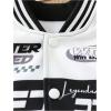 imageSOLY HUX Toddler Boys Varsity Jacket Letter Graphic Color Block Long Sleeve Motorcycle Jacket OuterwearGrey Letter